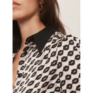 Mint Velvet Black Lip Print Shirt